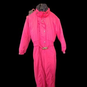 Vintage Nordica Pink Jump Suit Size 10